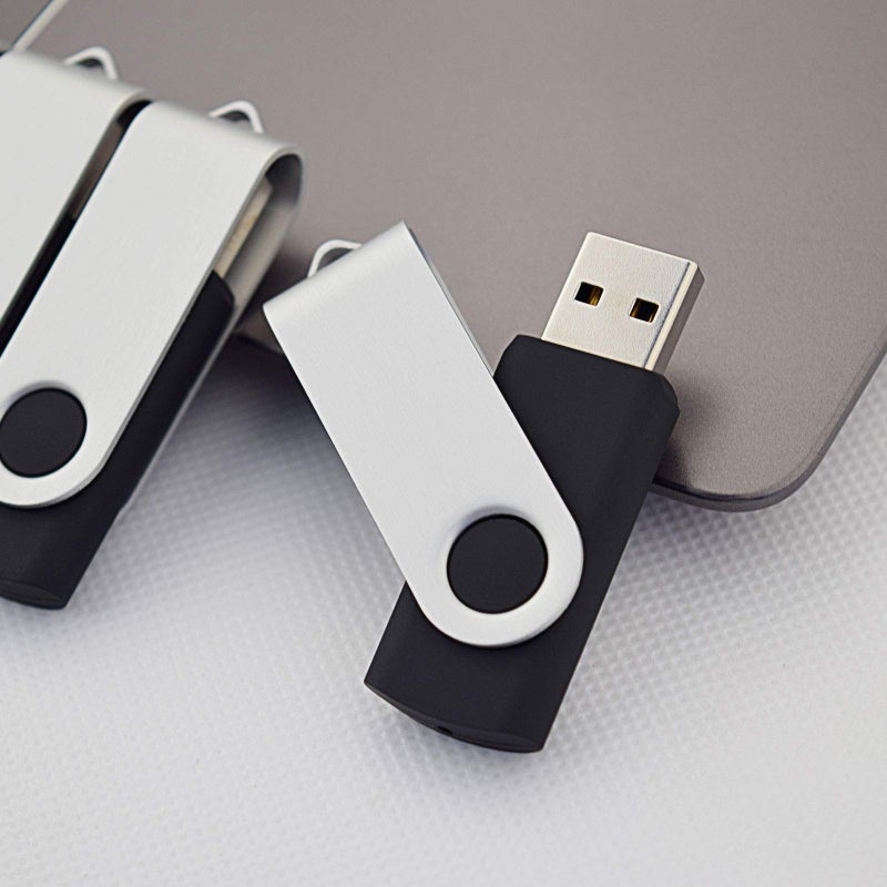 KOOTION 20pcs 1GB USB Flash Drives Bulk Flash Drives 1G Memory Stick Swivel Thumb Drives 2.0, Black, 20 Pack - Image 3